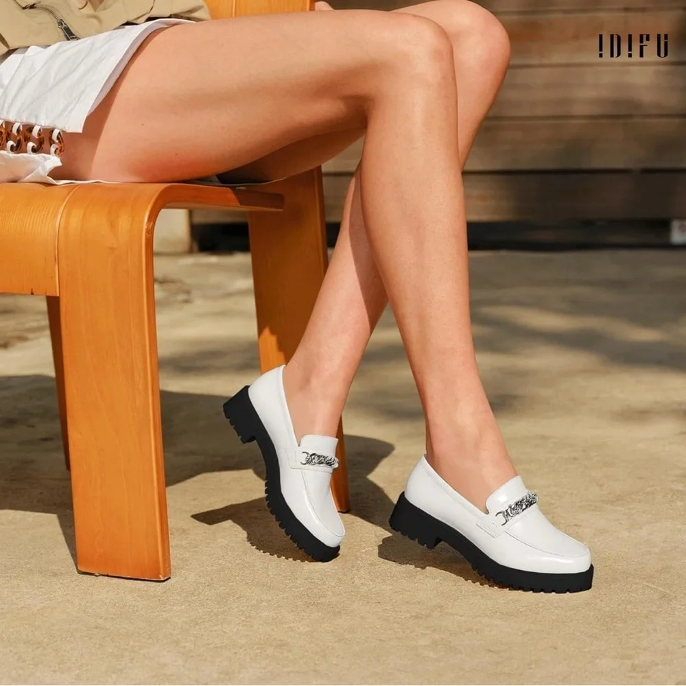 Women's White Loafers‎ for Women - Picture 4 of 12